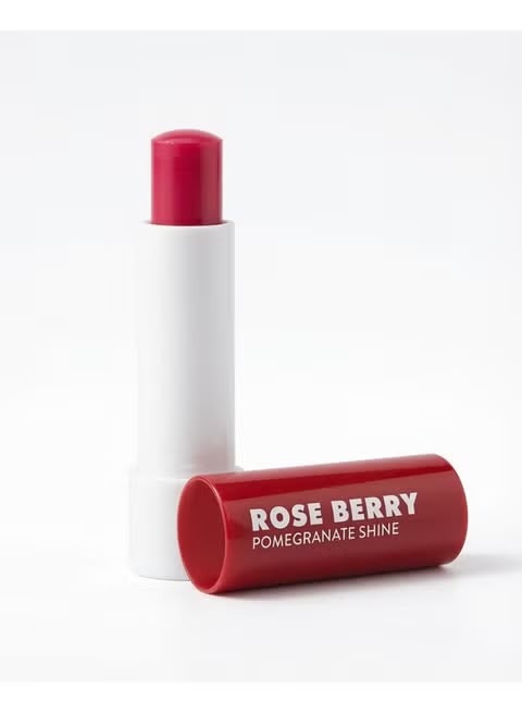 Caring lip balm - POMEGRANATE SHINE - Dark red tinted