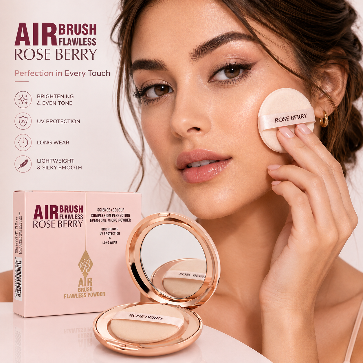 Rose Berry Air Brush Flawless Powder