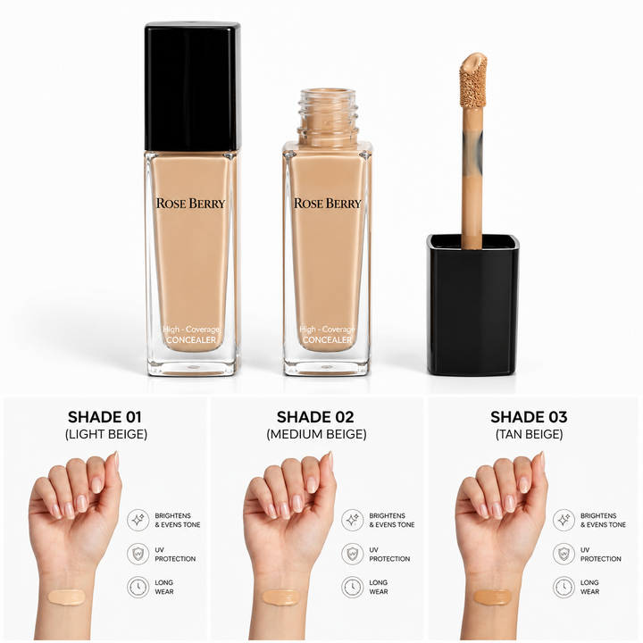 Rose Berry Creamy Concealer – Full Coverage