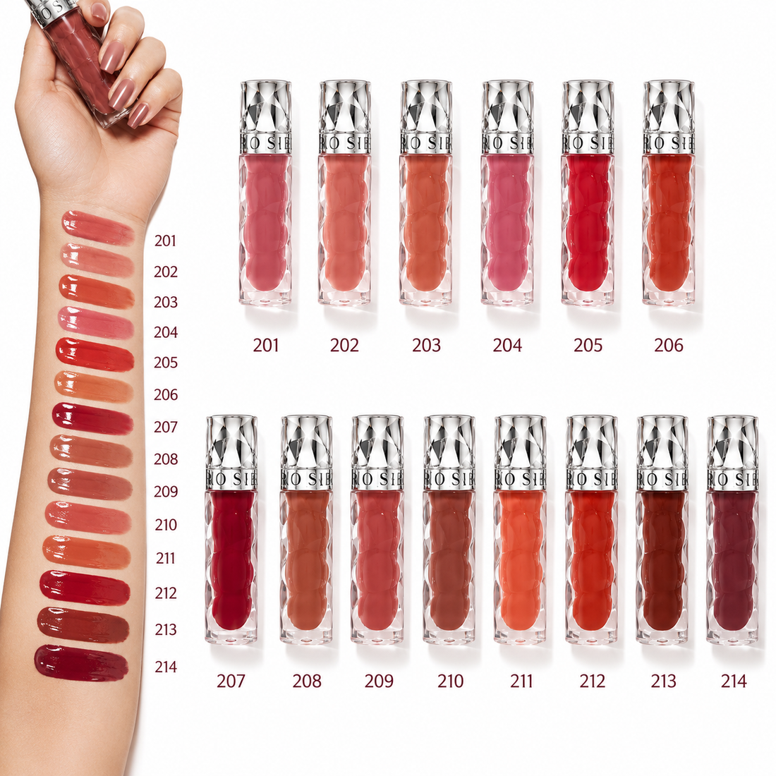 Rose Berry Lip Gloss Collection – 14 Shades