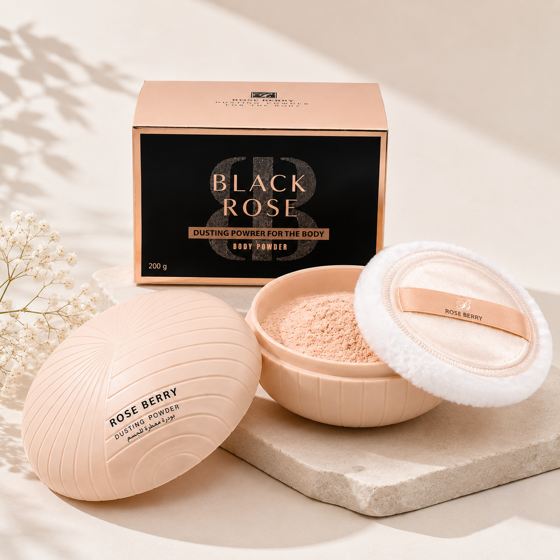 Rose Berry Black Rose Body Powder