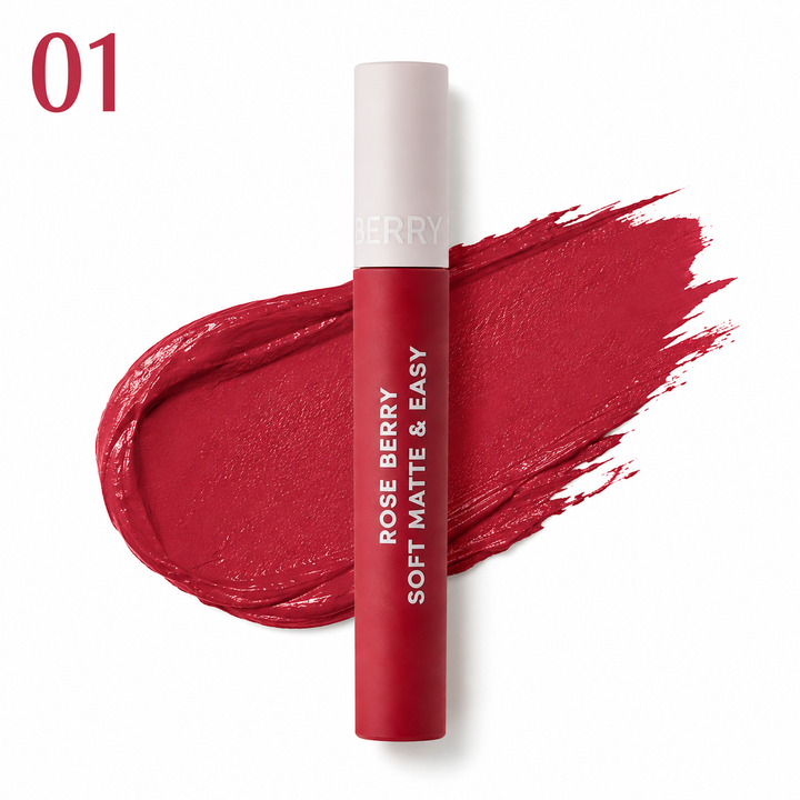 Rose Berry Soft Matte & Easy Lip Gloss