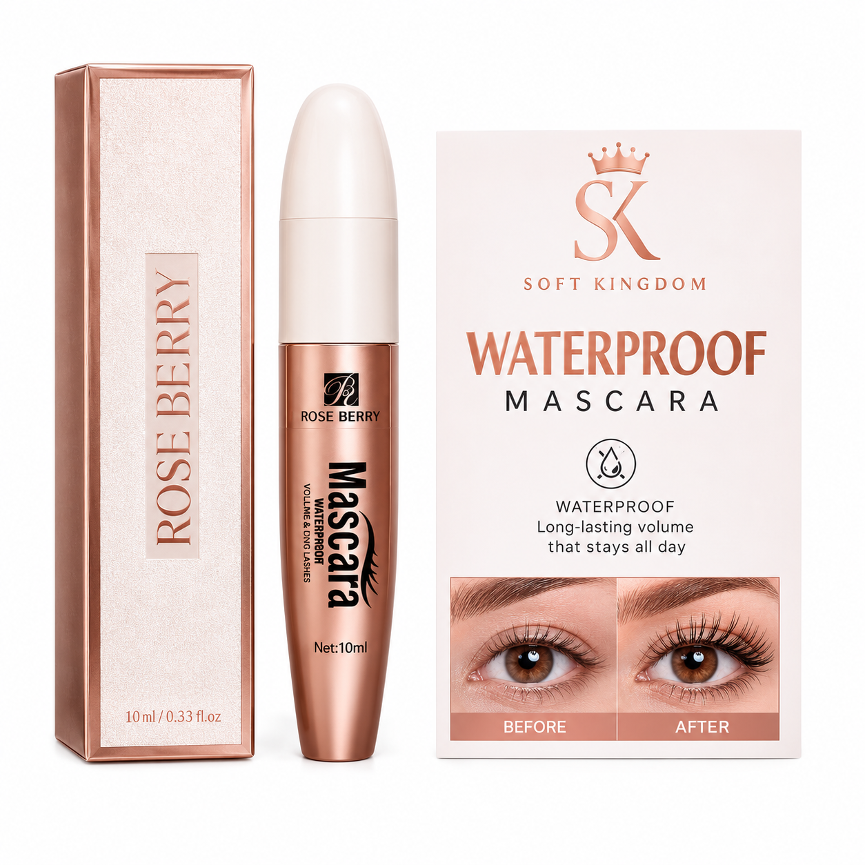 Rose Berry Length & Volume Black Mascara