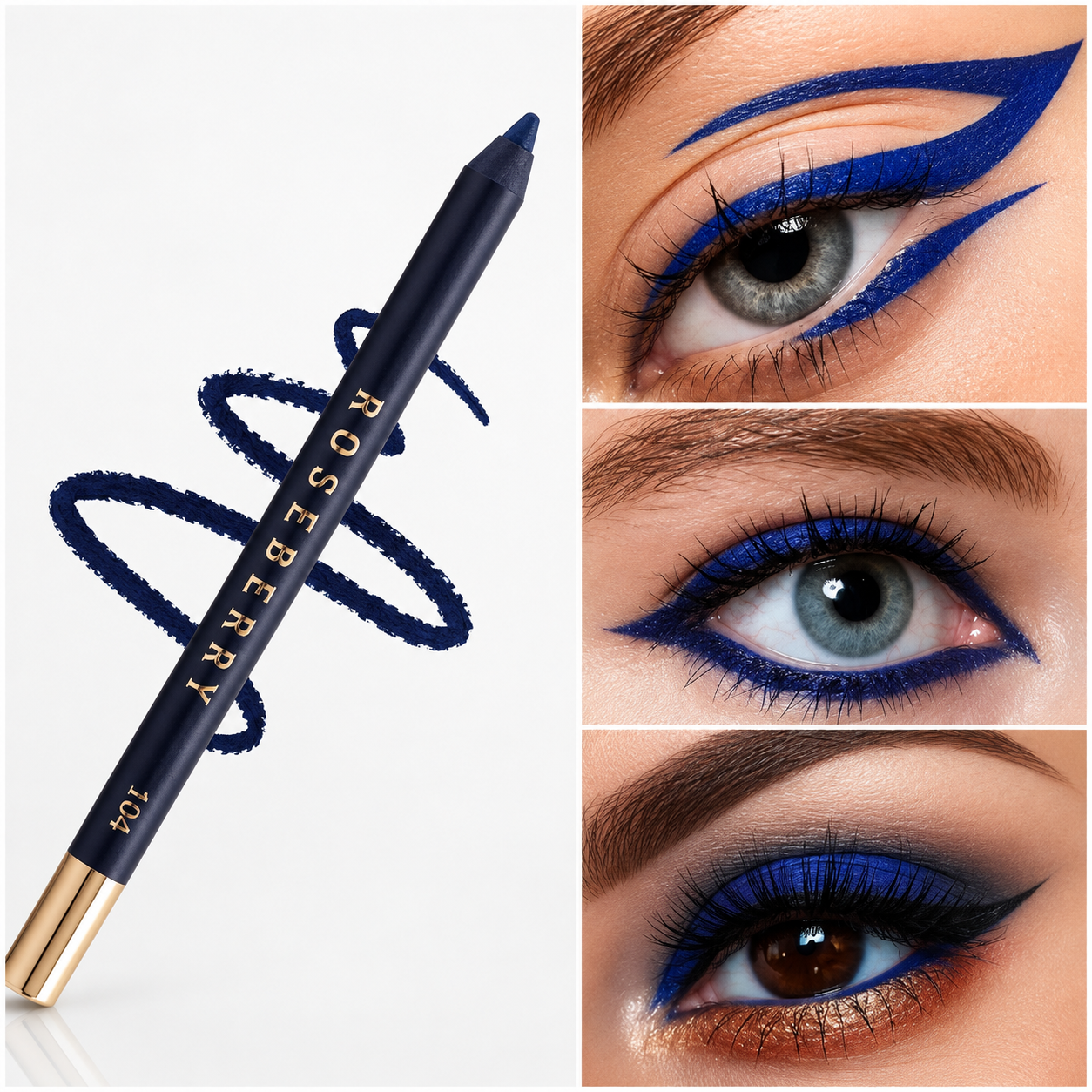Rose Berry Long Lasting Waterproof Eyeliner Pencil Kohl