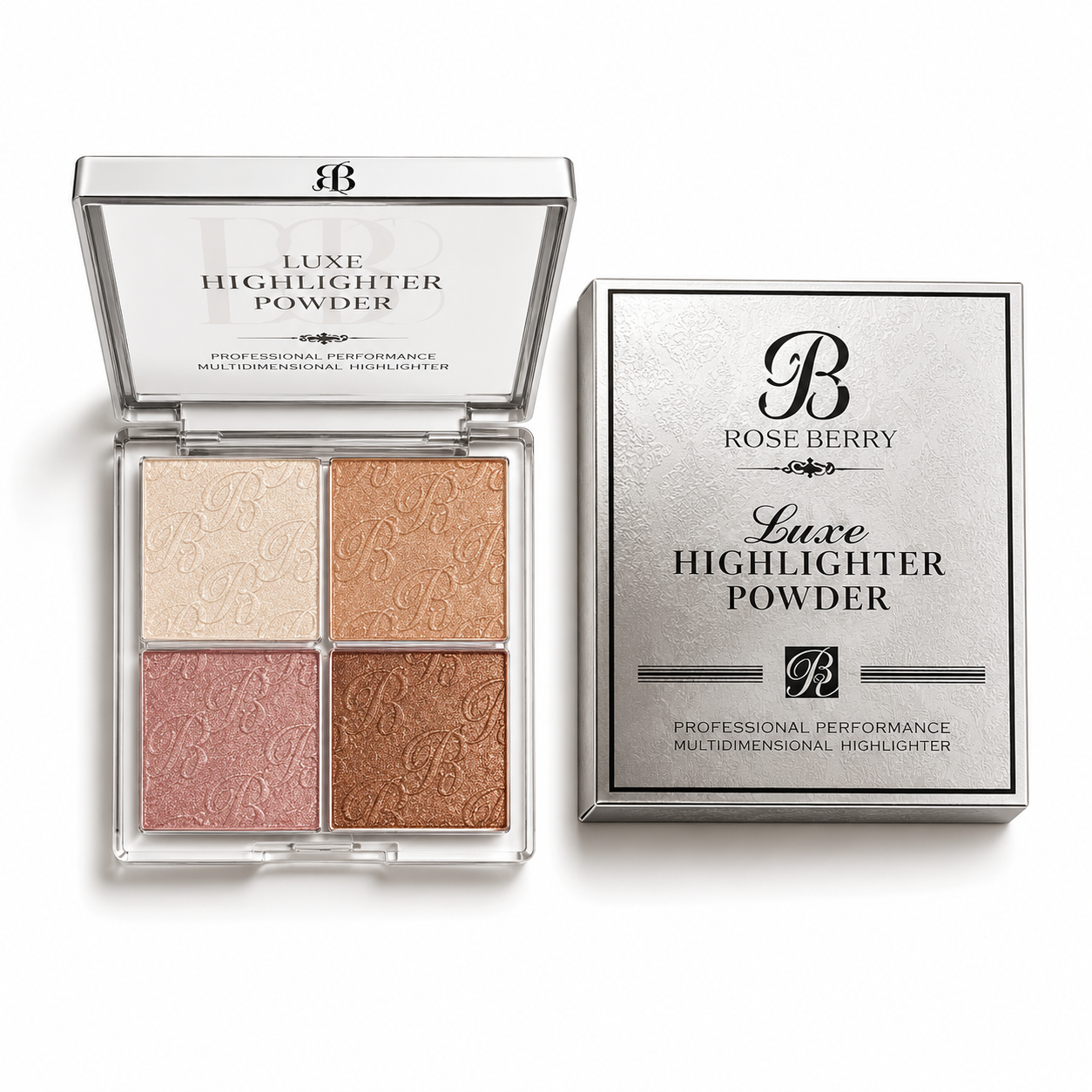 Rose Berry 4-in-1 Multicolour Highlighter Powder