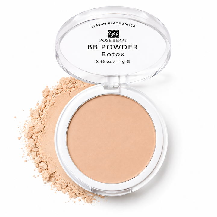 Rose Berry BB Powder – Stay-In-Place Matte Powder Foundation