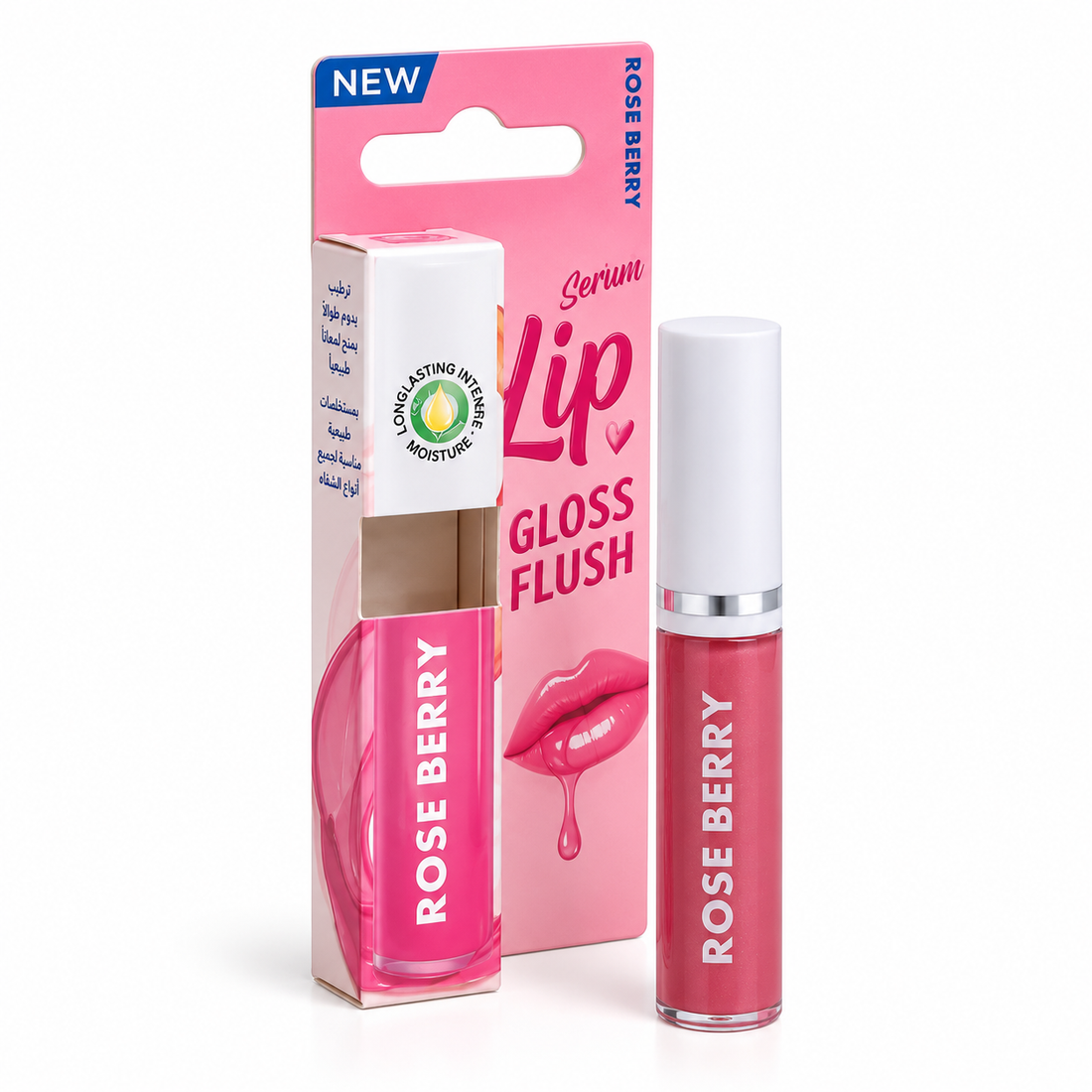Rose Berry Serum Lip Gloss Flush