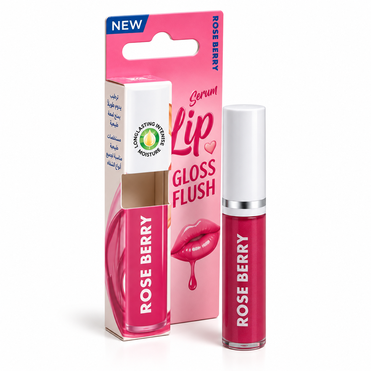 Rose Berry Serum Lip Gloss Flush