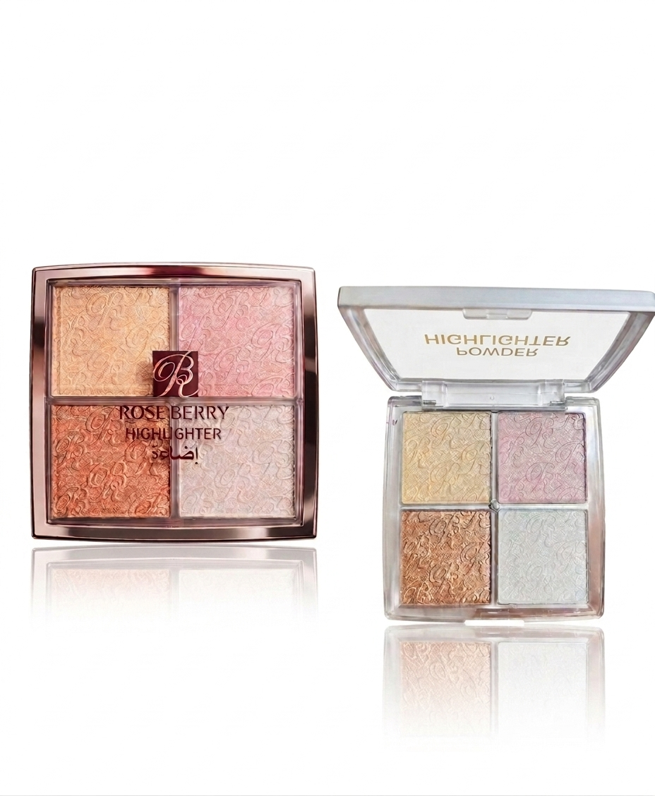 Rose berry Highlighter Powder Multicolour