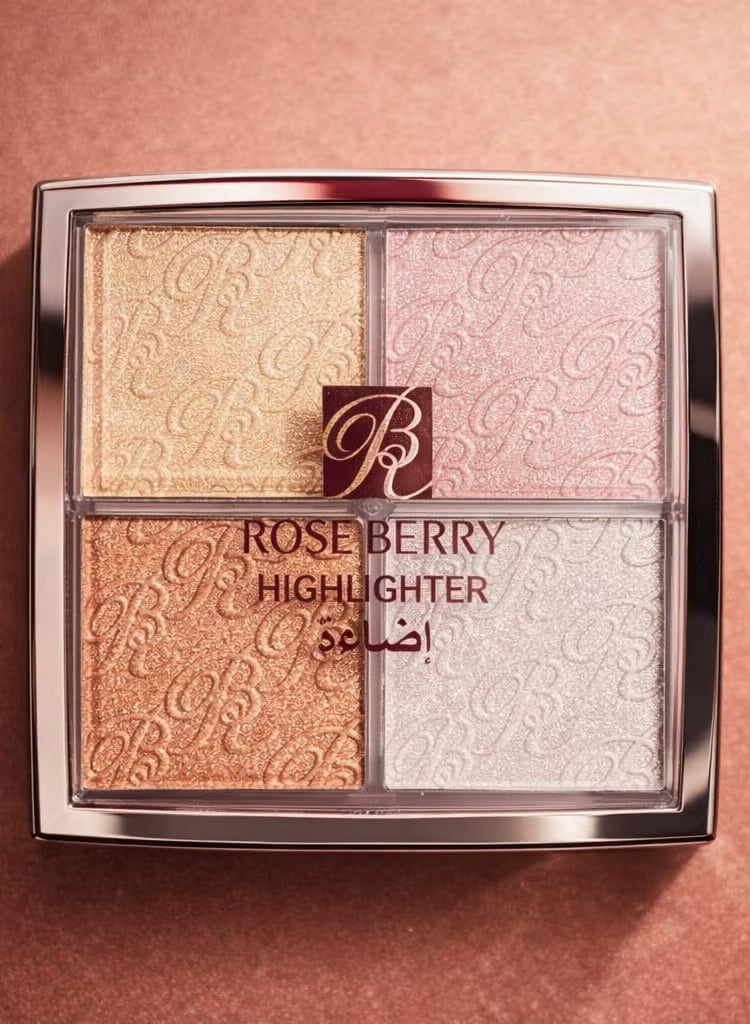Rose berry Highlighter Powder Multicolour
