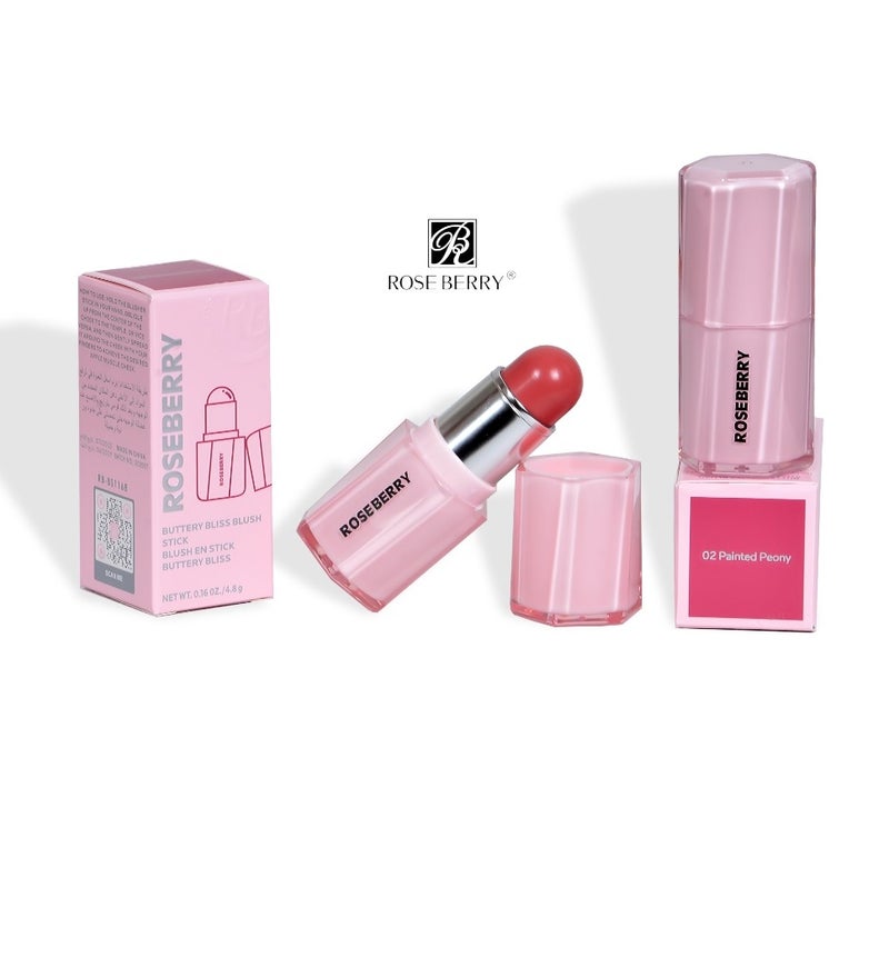 Buttery Bliss Blush Stick Painted Peony