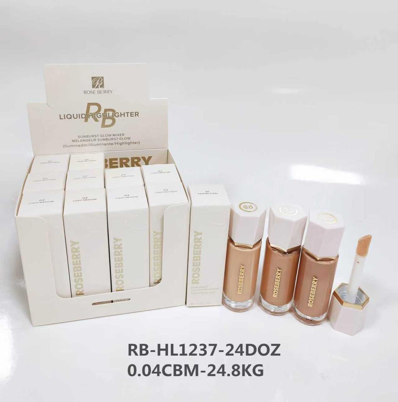 Rose Berry RB Liquid Highlighter Sunburst Glow Mixer
