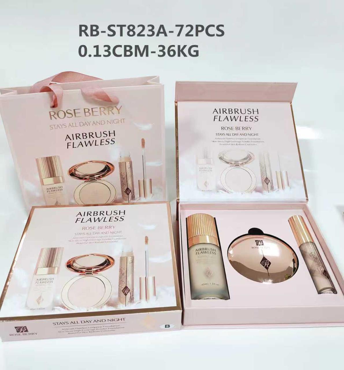 Rose Berry Airbrush Flawless Gift Set - Set A