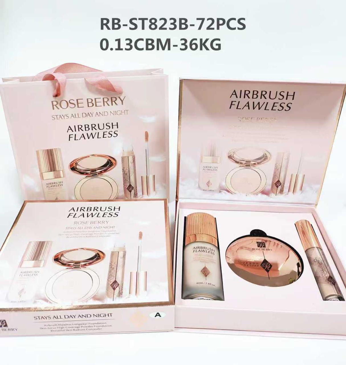 Rose Berry Airbrush Flawless Gift Set - Set B