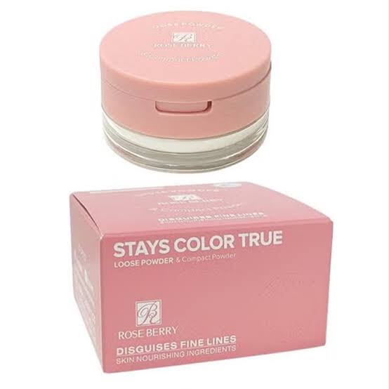 rose berry loose & compact powder
